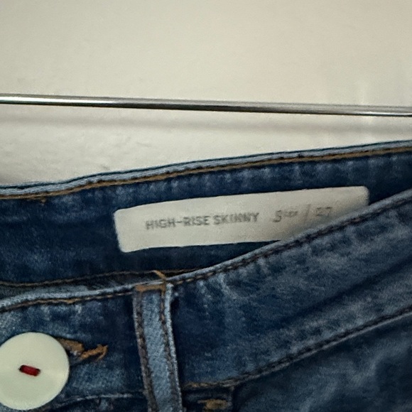 Pilcro and the Letterpress High Rise Skinny Color Block Ankle Jean women’s 27 - Picture 6 of 11